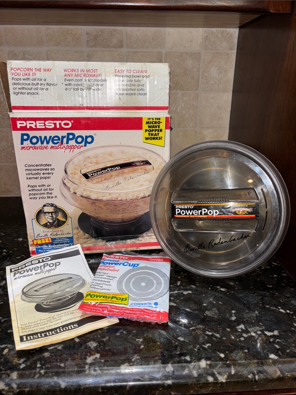 Vintage Presto Orville Redenbacher PowerPop Microwave Popcorn Popper